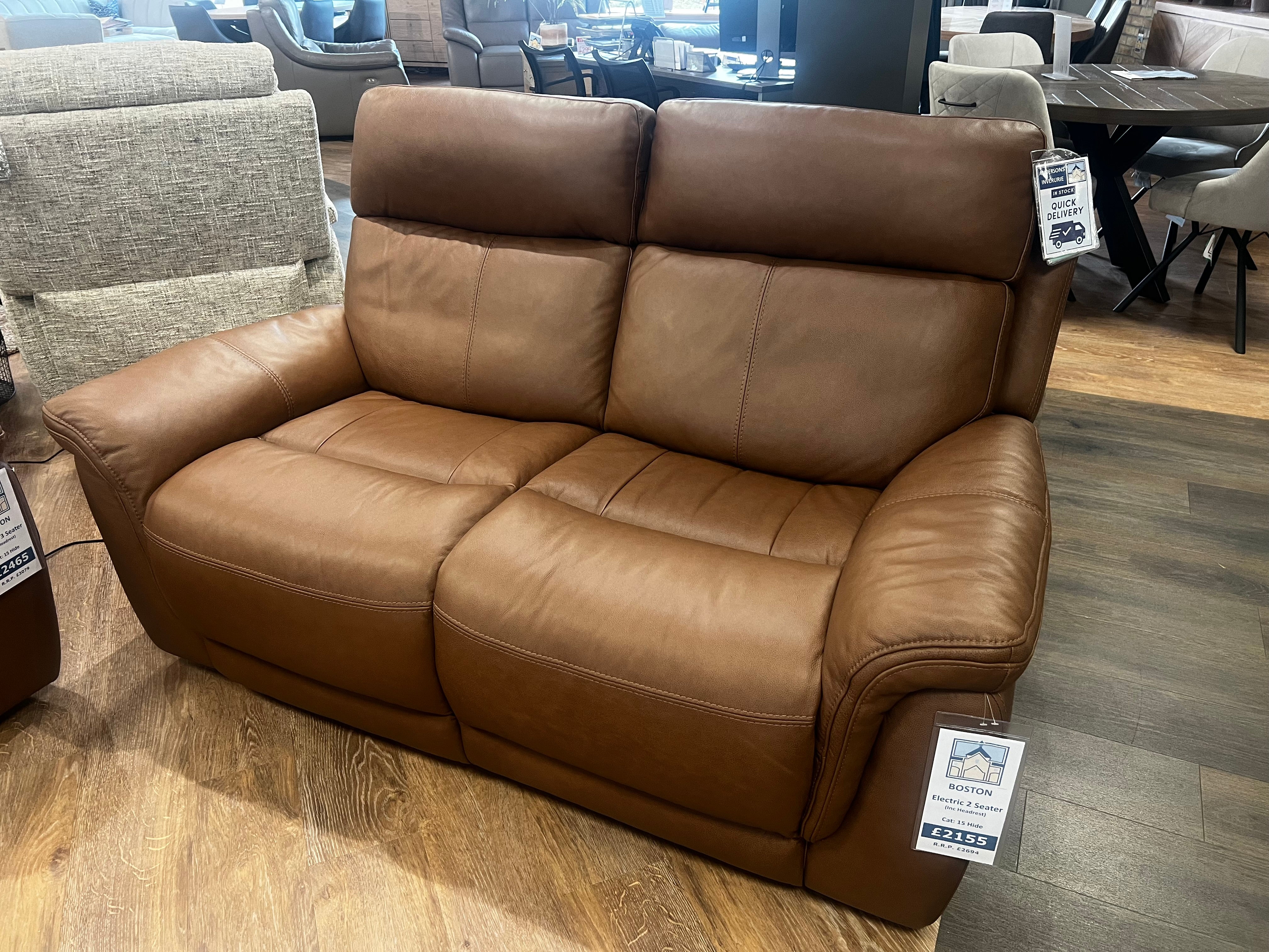 Boston Electric Reclining Seater Sofa – Andersons of Inverurie