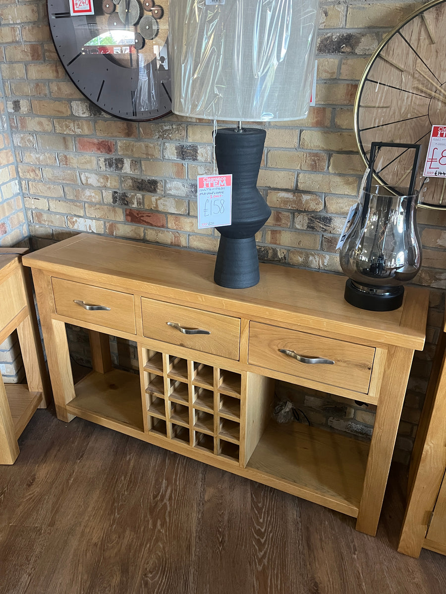 Navarro Open Sideboard with Wine Rack – Andersons of Inverurie