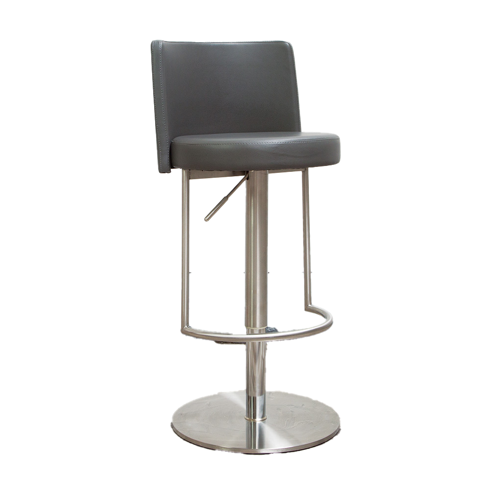 Monza Brushed Stainless Steel Bar Stool - Main Image