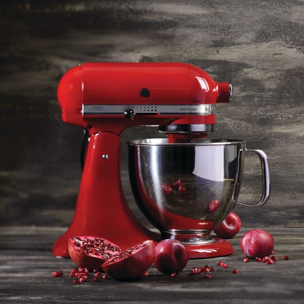 KitchenAid Artisan レッド ステンレスボウル付き4.8L KitchenAid Artisan 4.8L Stand Mixer - 125 Empire Red – Andersons